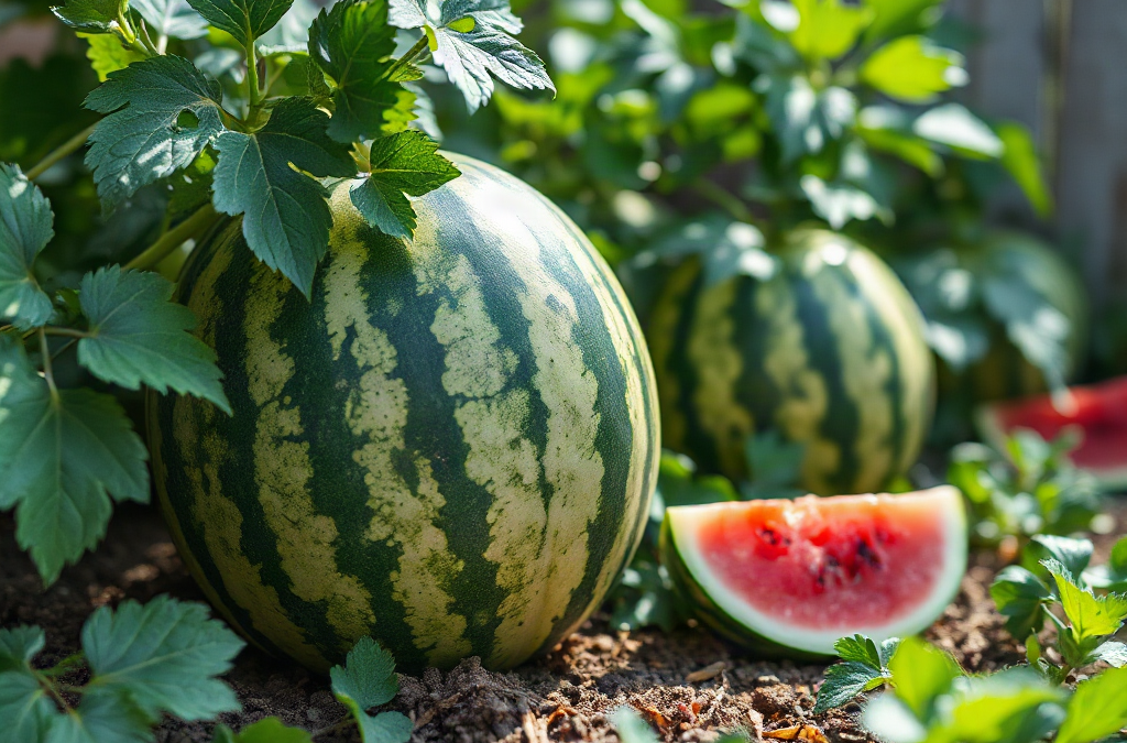 Backyard watermelon garden needs for healthy vines