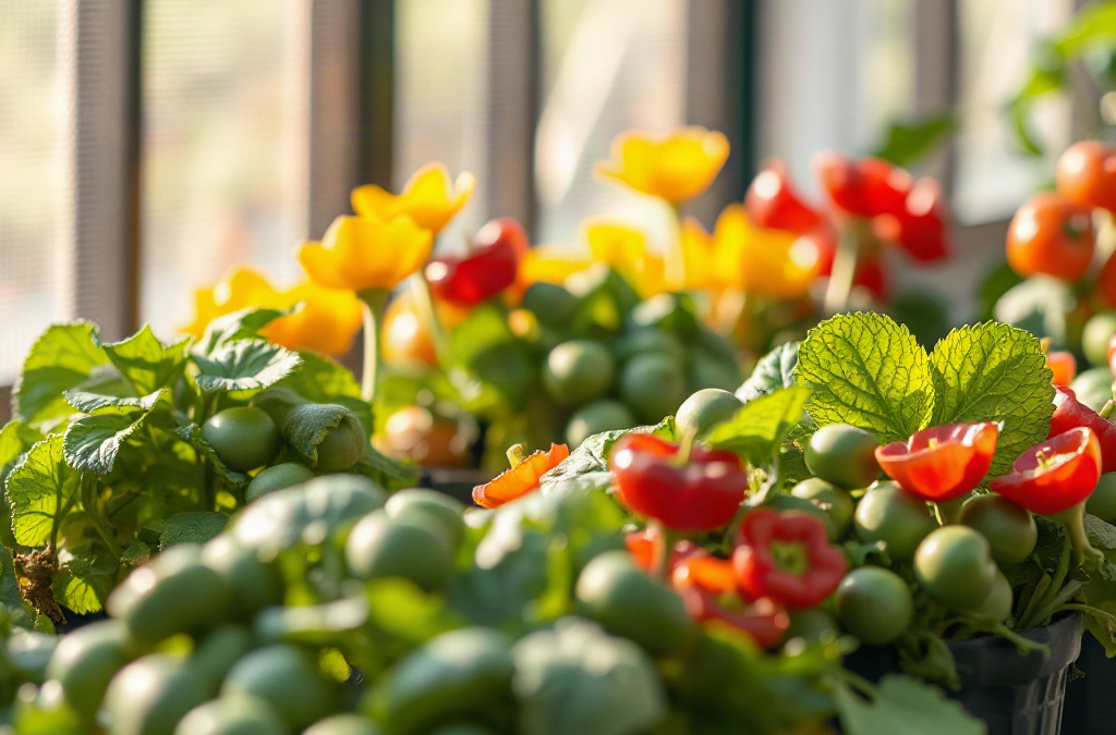 Four-seasons gardening when planting schedules overlap
