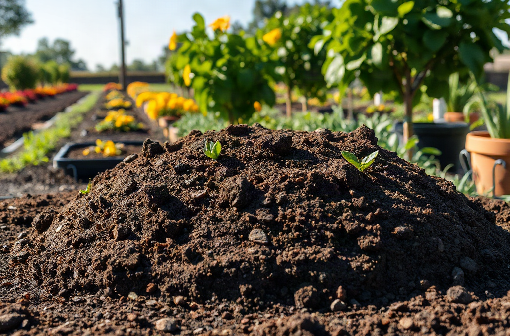 Mound gardening for wet or compacted planting sites
