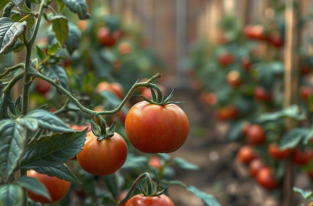 Tomato spacing in garden rows for airflow